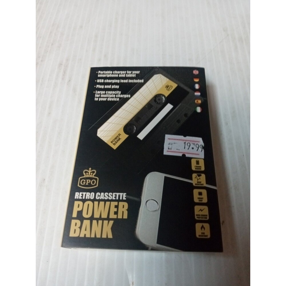 GPO GPOCPB CASSETTE POWER BANK [New ] Black